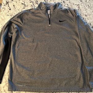 Nike 3/4 zip therma fit grey